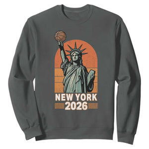 Vintage Statue Of Liberty Basketball Sweatshirt New York Sports Lover