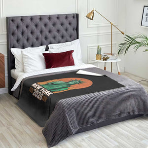Statue Of Liberty Hoops Throw Blanket New York Pride 2026