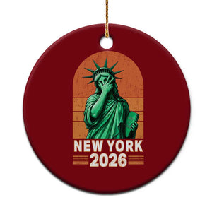 Statue Of Liberty Hoops Ceramic Ornament New York Pride 2026