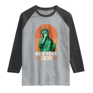 Statue Of Liberty Hoops Raglan Shirt New York Pride 2026