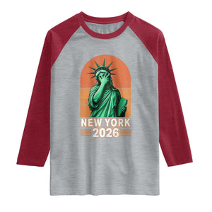 Statue Of Liberty Hoops Raglan Shirt New York Pride 2026