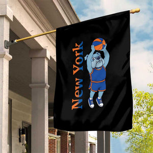 Funny Bulldog Playing Basketball Garden Flag New York Pride