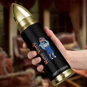 Funny Bulldog Playing Basketball Bullet Tumbler New York Pride