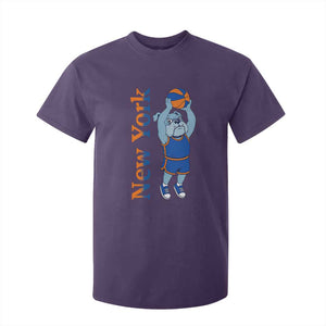 Funny Bulldog Playing Basketball T Shirt For Kid New York Pride