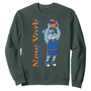 Funny Bulldog Playing Basketball Sweatshirt New York Pride
