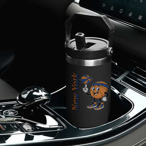 Funny New York Pride Flip Straw Tumbler Basketball Lover Fan Gift