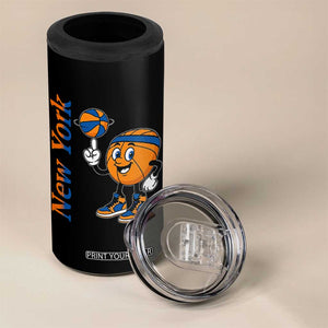 Funny New York Pride 4 in 1 Can Cooler Tumbler Basketball Lover Fan Gift