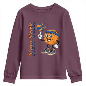 Funny New York Pride Youth Sweatshirt Basketball Lover Fan Gift