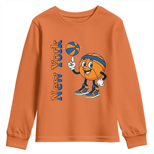 Funny New York Pride Youth Sweatshirt Basketball Lover Fan Gift