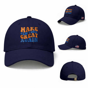 Make New York Great Again Baseball Cap Retro Wave Graphic