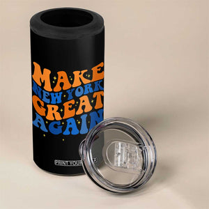 Make New York Great Again 4 in 1 Can Cooler Tumbler Retro Wave Graphic