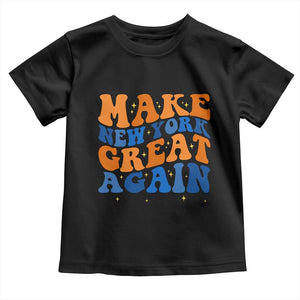 Make New York Great Again Toddler T Shirt Retro Wave Graphic