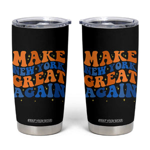 Make New York Great Again Tumbler Cup Retro Wave Graphic TS12 Black Print Your Wear