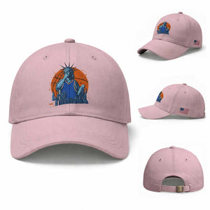 Funny Statue Of Liberty Hoops Fan Baseball Cap New York Sports Gift