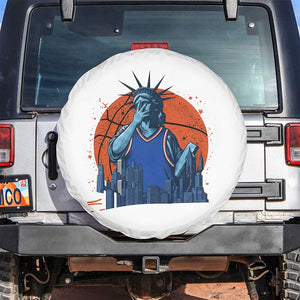 Funny Statue Of Liberty Hoops Fan Spare Tire Cover New York Sports Gift