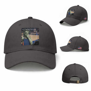 Funny Statue Of Liberty Basketball Selfie Graphic Baseball Cap