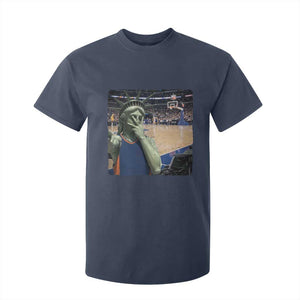 Funny Statue Of Liberty Basketball Selfie Graphic T Shirt For Kid