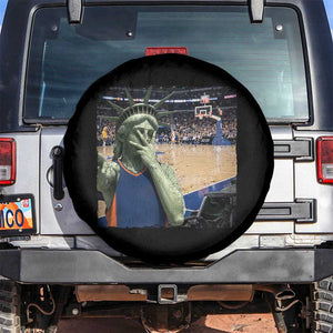 Funny Statue Of Liberty Basketball Selfie Graphic Spare Tire Cover