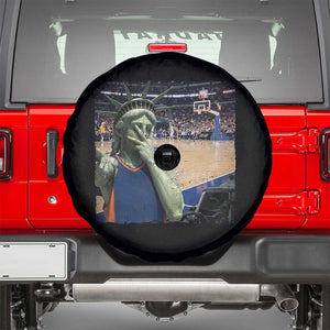 Funny Statue Of Liberty Basketball Selfie Graphic Spare Tire Cover
