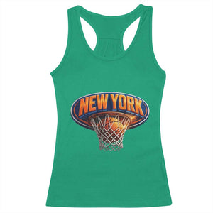 New York Game Day Gift Hoops Lover Racerback Tank Top