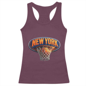 New York Game Day Gift Hoops Lover Racerback Tank Top