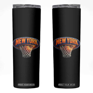 New York Game Day Gift Hoops Lover Skinny Tumbler