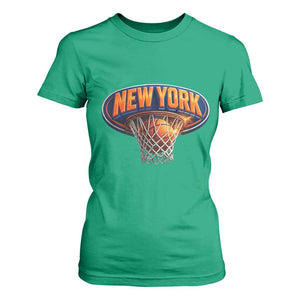 New York Game Day Gift Hoops Lover T Shirt For Women