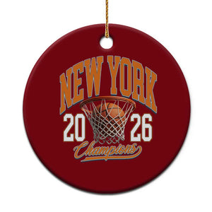 Vintage New York Champions 2026 Ceramic Ornament Hoops Fan Gift TS12 1pc Red Print Your Wear