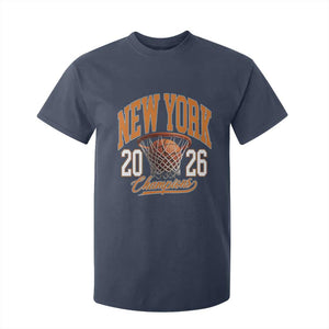 Vintage New York Champions 2026 T Shirt For Kid Hoops Fan Gift