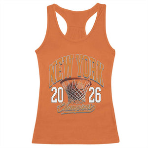 Vintage New York Champions 2026 Racerback Tank Top Hoops Fan Gift