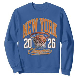 Vintage New York Champions 2026 Sweatshirt Hoops Fan Gift