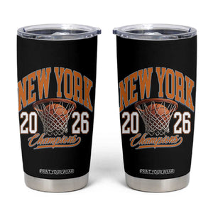 Vintage New York Champions 2026 Tumbler Cup Hoops Fan Gift TS12 Black Print Your Wear