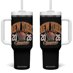 Vintage New York Champions 2026 Tumbler With Handle Hoops Fan Gift