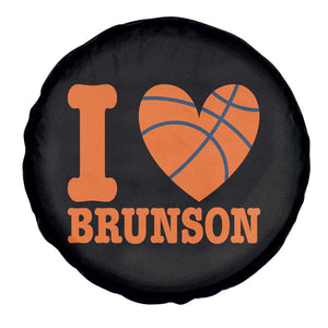 Funny I Love Brunson Name Spare Tire Cover Hoops Fan Gift
