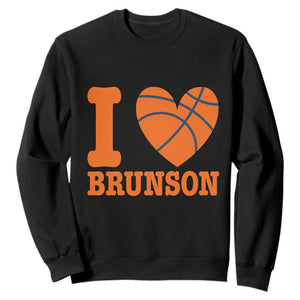 Funny I Love Brunson Name Sweatshirt Hoops Fan Gift