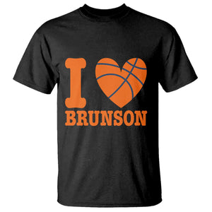 Funny I Love Brunson Name T Shirt Hoops Fan Gift