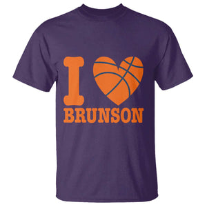Funny I Love Brunson Name T Shirt Hoops Fan Gift