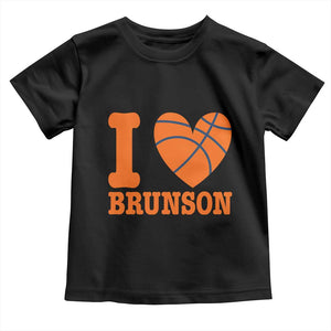 Funny I Love Brunson Name Toddler T Shirt Hoops Fan Gift