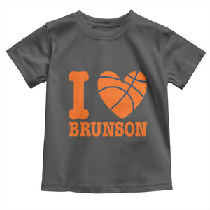 Funny I Love Brunson Name Toddler T Shirt Hoops Fan Gift