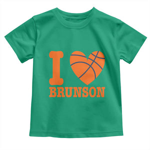 Funny I Love Brunson Name Toddler T Shirt Hoops Fan Gift