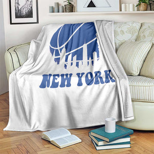 New York Skyline Throw Blanket Proud Game Day Sports Fan Gift