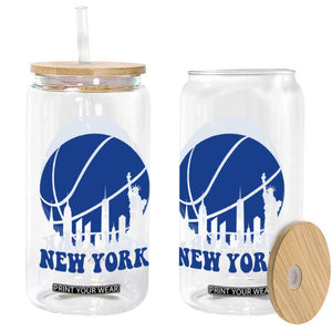 New York Skyline Glass Can Proud Game Day Sports Fan Gift