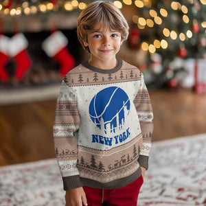 New York Skyline Ugly Christmas Sweater Proud Game Day Sports Fan Gift