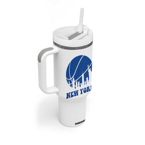 New York Skyline Tumbler With Handle Proud Game Day Sports Fan Gift