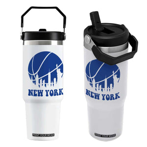 New York Skyline Flip Straw Tumbler Proud Game Day Sports Fan Gift