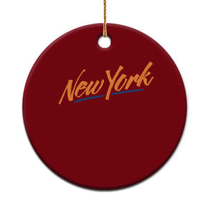New York Pride Ceramic Ornament Classic Throwback Sports Fan