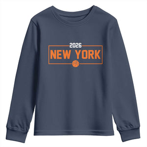 Vintage New York Hoops Pride 2026 Graphic Youth Sweatshirt