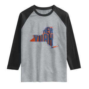 New York State Pride Graphic Raglan Shirt Basketball Fan Gift