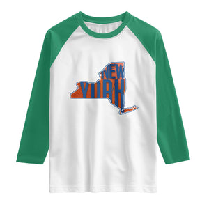 New York State Pride Graphic Raglan Shirt Basketball Fan Gift