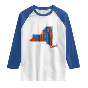 New York State Pride Graphic Raglan Shirt Basketball Fan Gift